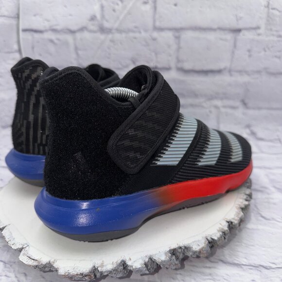 adidas Harden B/E 3 Boys Size 6.5 Black Red Blue Basketball Shoes Sneakers EUC - Picture 4 of 15